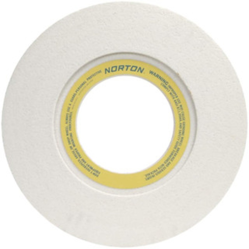 Norton 20 Diam x 8 Hole x 2 Wide Centerless & Cylindrical Grinding Wheel 46 Grit, Aluminum Oxide, Type 7, Coarse Grade, Vitrified Bond, Two Side Recess 66253246953 – 81163784