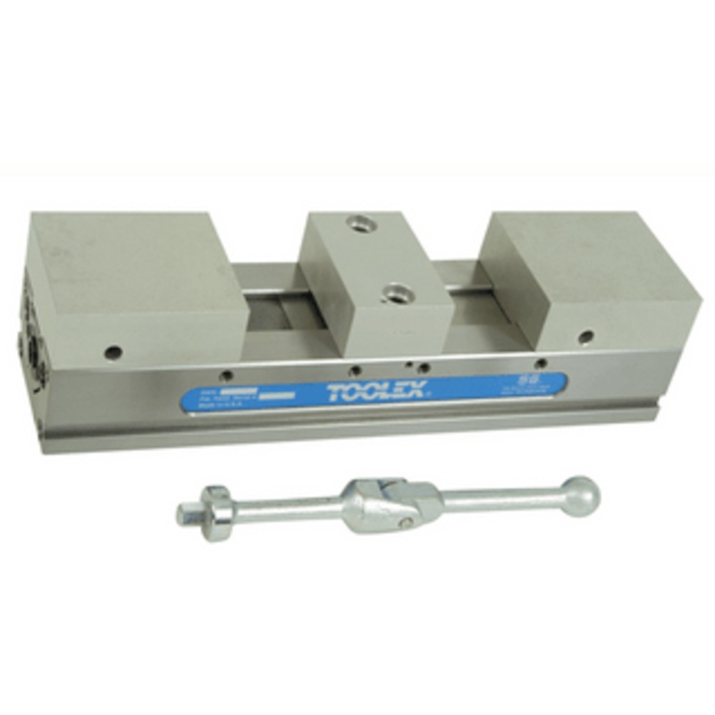 Toolex ReLock Double Station Vise with Machinable Soft Jaws, 4 – RWS-400