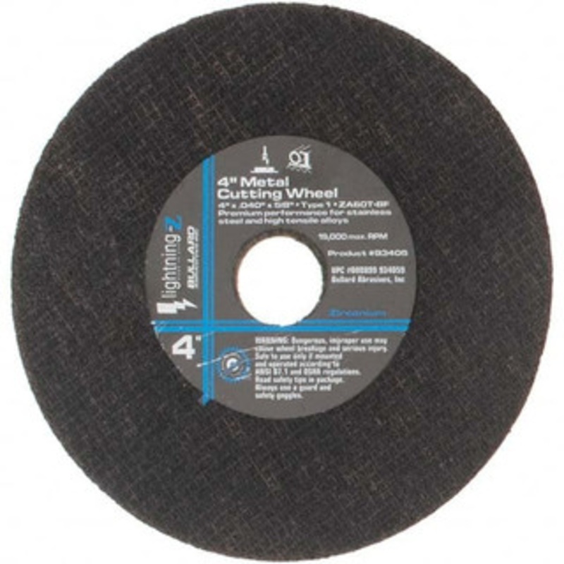 Value Collection 4 x 0.04, 5/8 Hole Aluminum Oxide Cutoff Wheel 19,000 Max RPM BD-KP10336 – 43576552