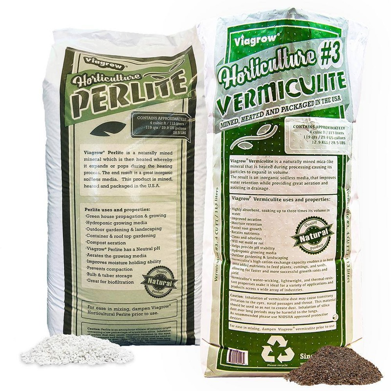 Viagrow VERPER4 Organic 8 cu. ft. 4CF Perlite and Vermiculite Planting Soil Additive Growing Medium 236 Qt./60 US Gal. (2-Pack) | Bigbigmart.com