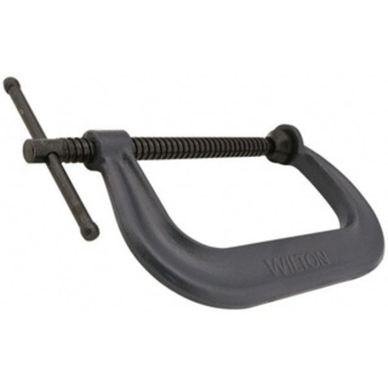 Wilton Regular-Duty 12-1/4 Max Opening, 6-5/16 Throat Depth, Forged Steel Standard C-Clamp 9,300 Lb Capacity, 2 Min Opening, Deep Throat 14298 – 78090123
