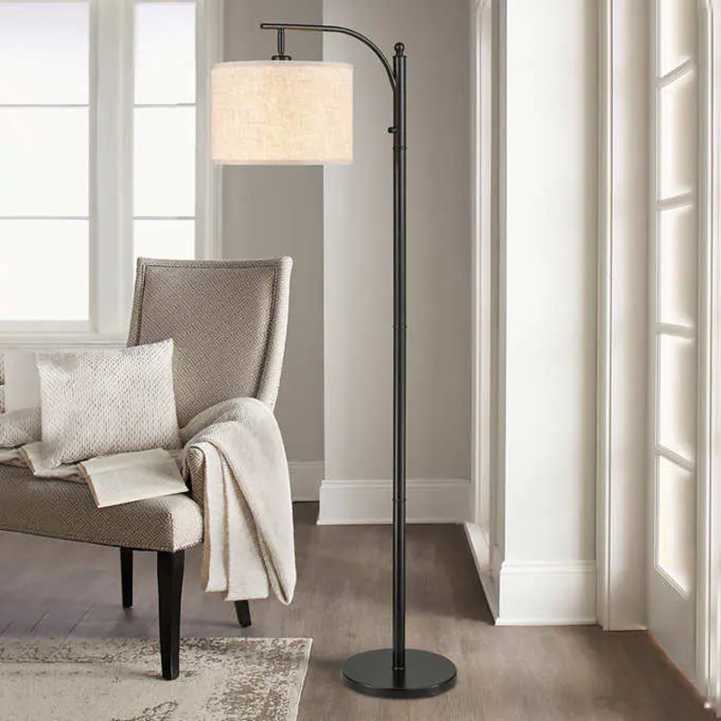 Bridgeport Designs Everett Downbridge Floor Lamp, Black | Bigbigmart.com