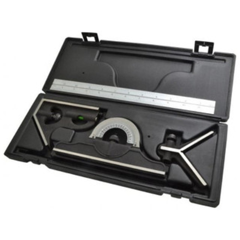 Brown & Sharpe Combination Square Set 599-438-1204-1, 4 Piece, 12 4R – 10-177-4