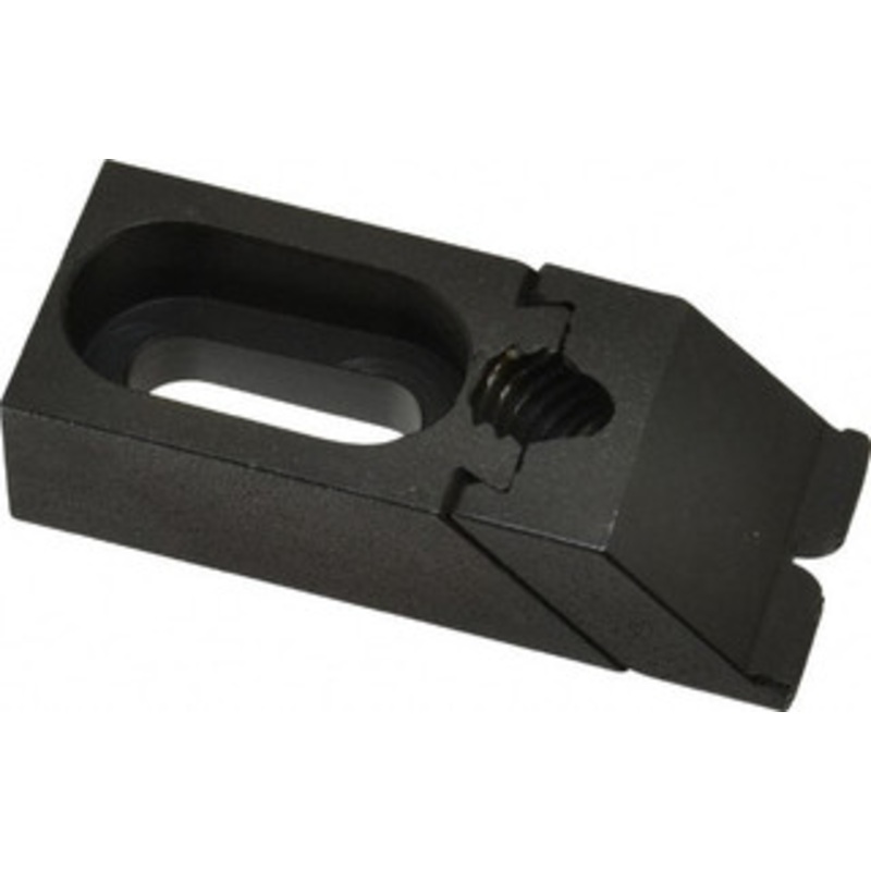 Gibraltar 2-3/8 OAL x 1 Overall Width, Low Grip Nose, Steel Manual Edge Clamp Black Oxide Coating, 5/8 High, 5/16 Socket Cap Screw Slot, 3/4 Travel 33819G – 73153686