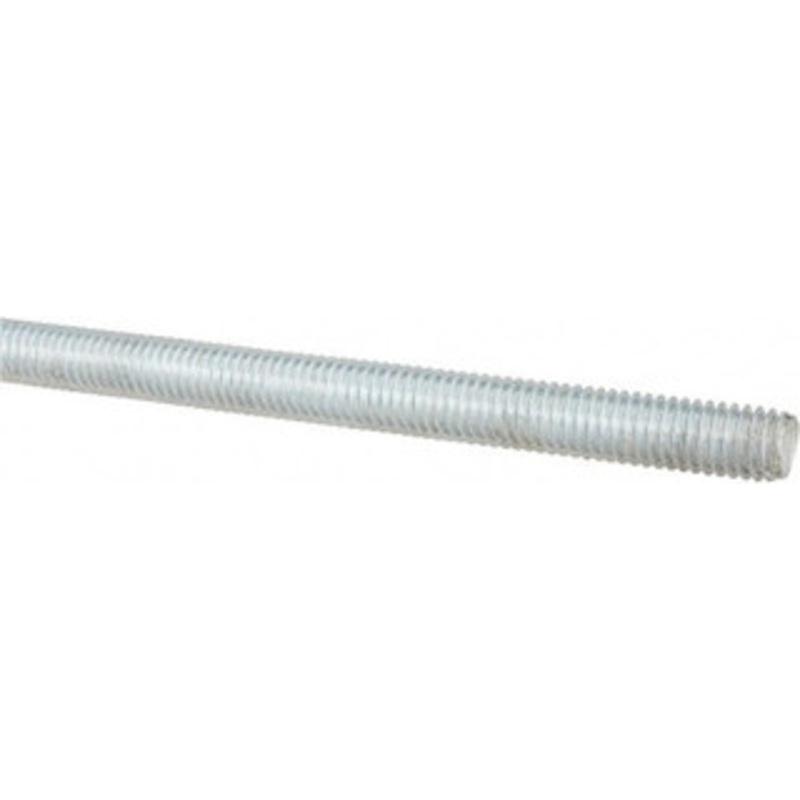 Made in USA 3/8-16 x 3 ft. Low Carbon Steel Threaded Rod Right Hand Thread, Zinc Plated Finish, UNC 03093 – 06050140