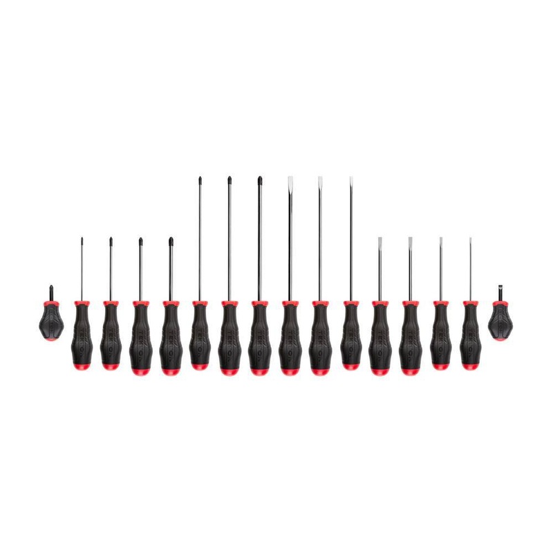 TEKTON DRV45002 High-Torque Screwdriver Set, 16-piece (#0-#3,1/8-5/16 in.) | Bigbigmart.com