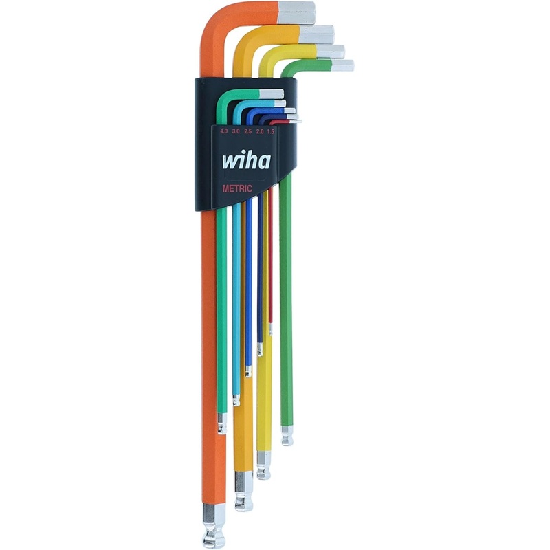 Wiha 9 Piece Ball End Color Coded Hex L-Key Set – Metric | Bigbigmart.com
