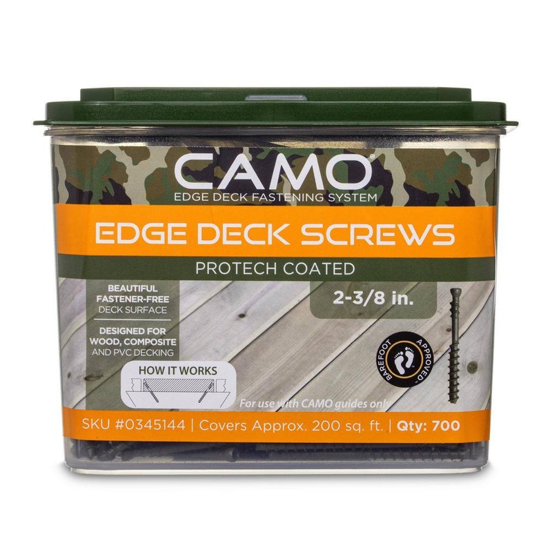 CAMO 0345144 2-3/8 in. Exterior Decking Screw – Edge Hidden Deck Fasteners (700-Count) | Bigbigmart.com