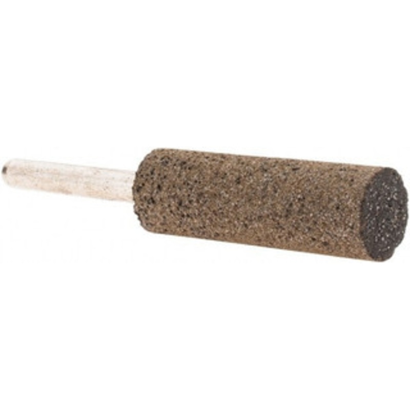 Grier Abrasive 5/8 Head Diam x 2 Thickness, W197, Cylinder End, Aluminum Oxide Mounted Point Brown, Very Coarse Grade, 36 Grit, 21,000 RPM W197-8-20297 – 78197787