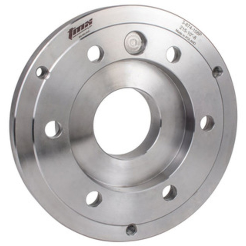 TMX Fully Machined Type A Steel Backplate for SET-TRU Chucks, 10in A2-6 – 3-874-106P