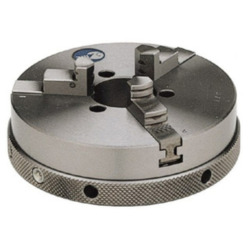 Ultra Short 3 Jaw Scroll Chuck, Type 3Z 3 Jaw 4 Dia. with Internal and External Jaws – 70-220-9