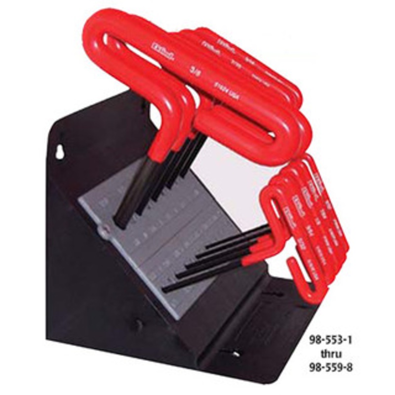 Eklind T-Handle Hex Key Set with Cushion Grip Handle, 6 Shaft, Inch – 98-553-1