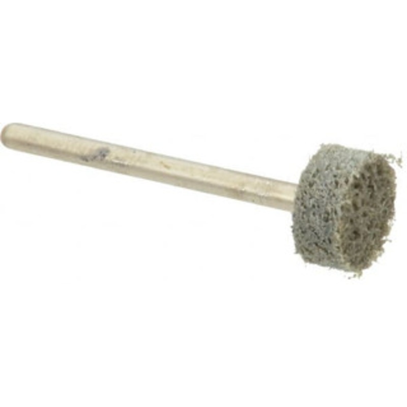 Grier Abrasive 1/2 Head Diam x 1/4 Thickness, W183, Cylinder End, Aluminum Oxide Mounted Point Green-Gray, Fine Grade, 51,750 RPM W183-N2-17559 – 04692554