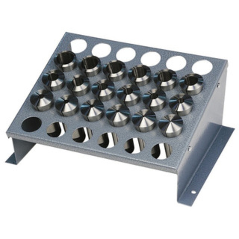 JET Premium 5C Collet Set, 18 Piece, 1/16 to 1-1/8 by 16ths with Metal Rack – 650015