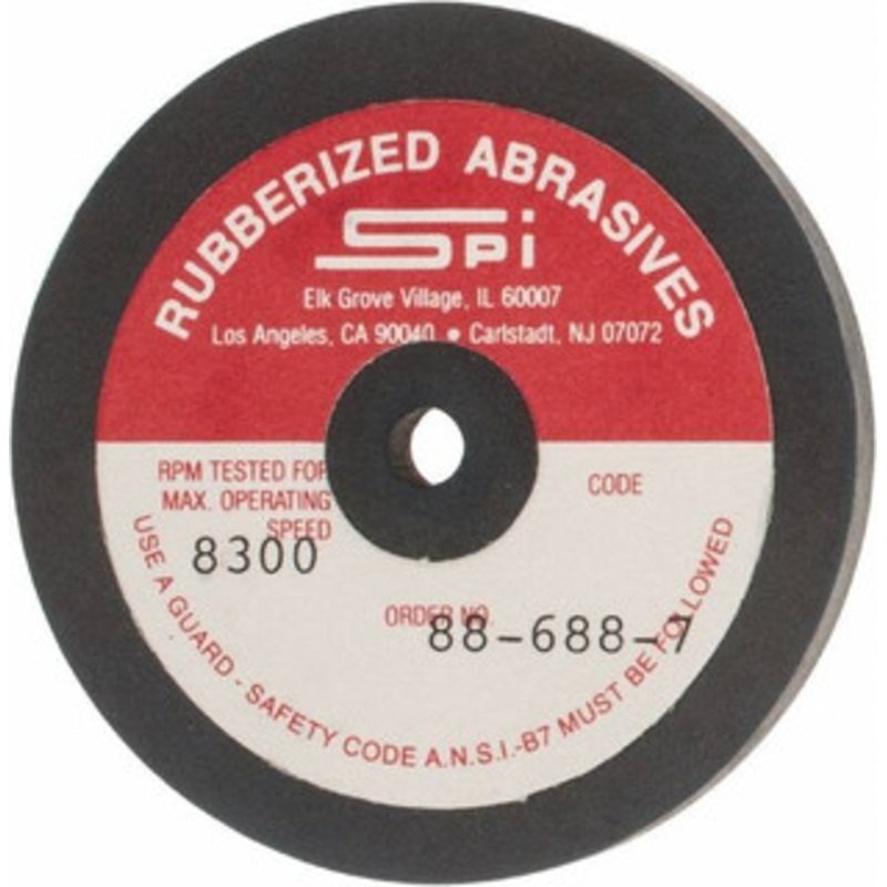 Made in USA 2-1/2 Diam x 1/4 Hole x 1/4 Thick, 240 Grit Surface Grinding Wheel Aluminum Oxide/Silicon Carbide Blend, Very Fine Grade, 8,300 Max RPM 253-XF SPI – 73151839
