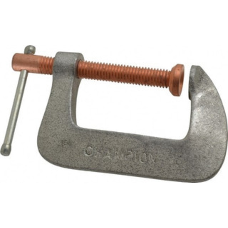 Made in USA Light-Duty 2-1/4 Max Opening, 1-3/4 Throat Depth, Aluminum Alloy Standard C-Clamp 875 Lb Capacity, 0 Min Opening, Standard Throat Depth CCC-1002 – 01884428