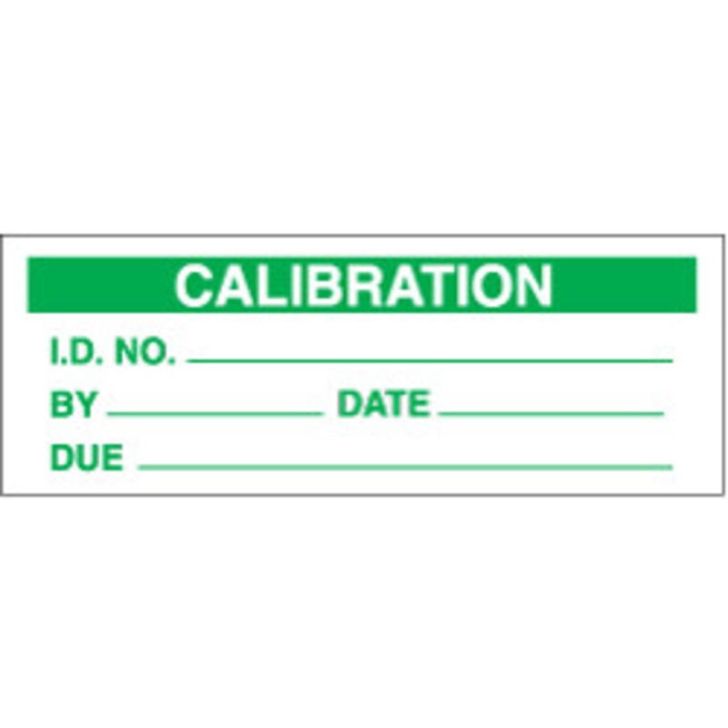 SPI Clear Cover Calibration Labels Color: Blue-White – 14-012-9