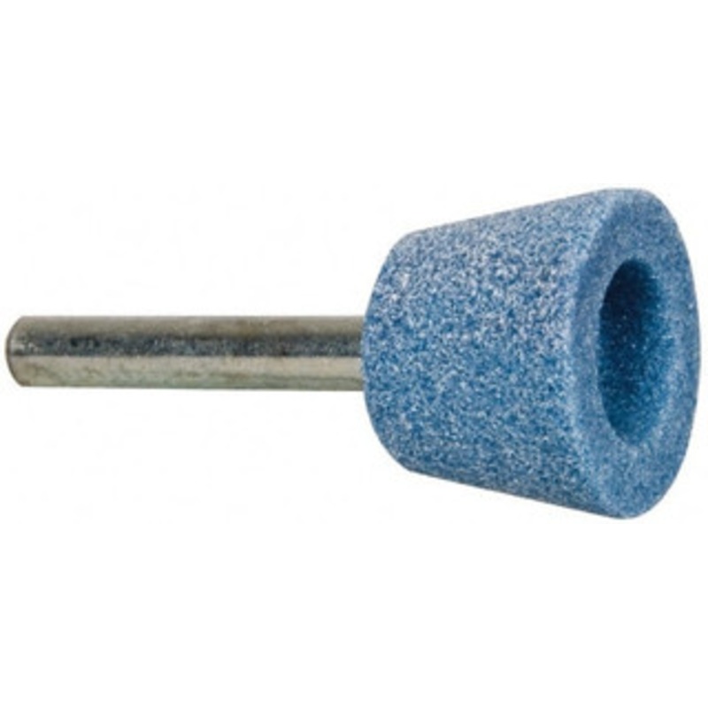 Tru-Maxx 1 Head Diam x 5/8 Thickness, A32, Inverted Cone Cupped End, Aluminum Oxide Mounted Point Blue, Medium Grade, 60 Grit, 38,200 RPM 66253291525 – 89677223
