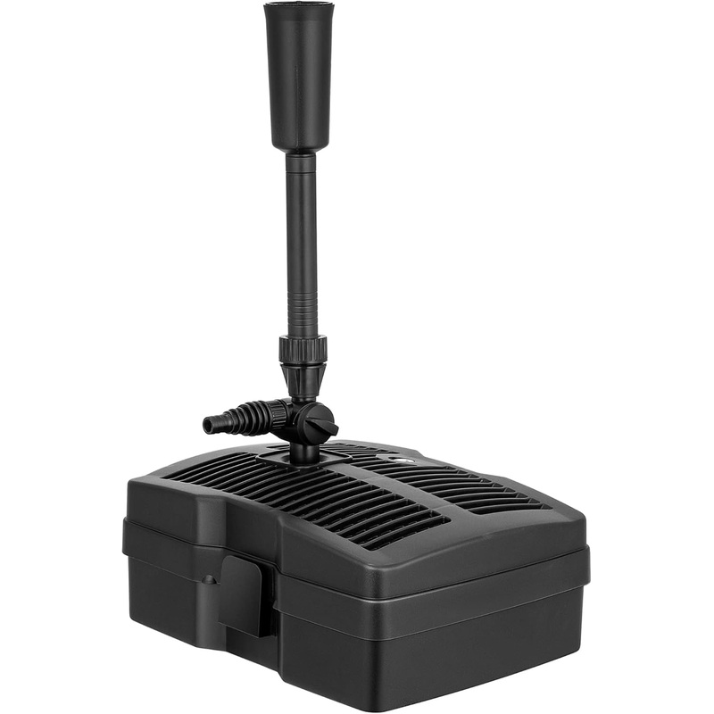 VIVOHOME 660 GPH Submersible Pond Filter Pump Fountain Kits with Sterilizer Suitable for Ponds of 1180 Gallons, Water Pump Built In | Bigbigmart.com