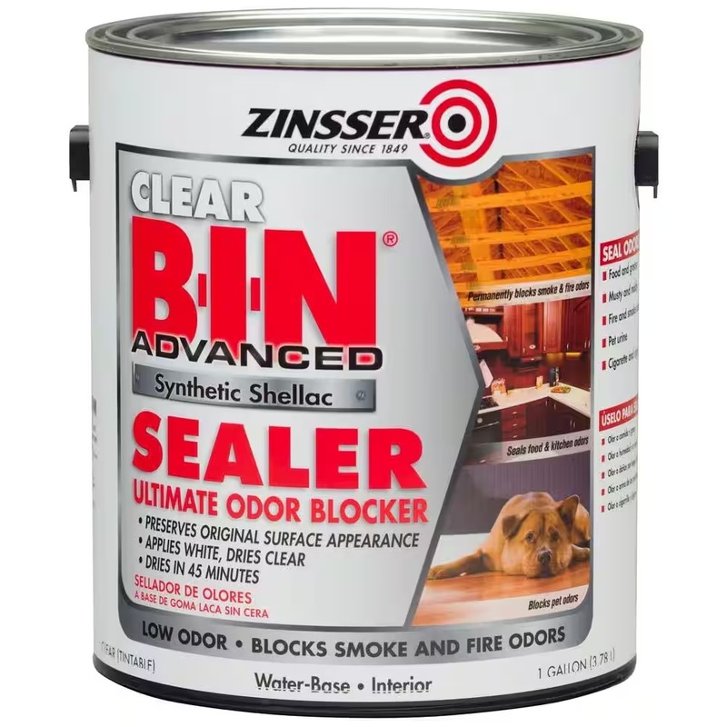 Zinsser 271460 B-I-N Advanced 1 gal. Clear Synthetic Shellac Interior Sealer (2-Pack) | Bigbigmart.com