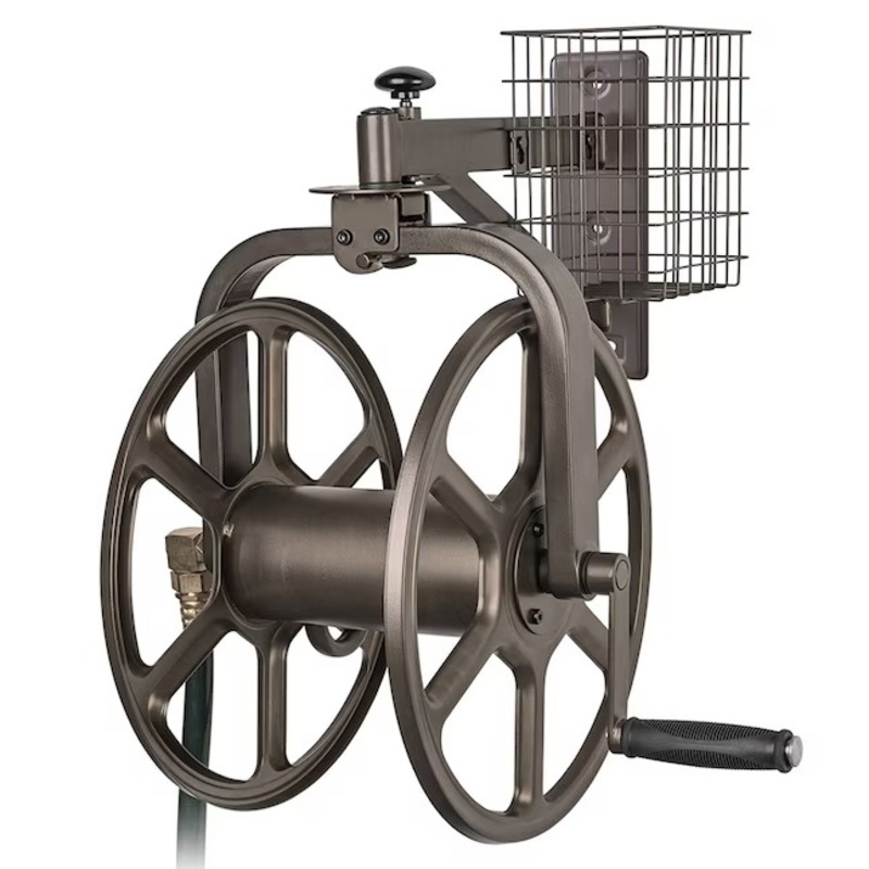 Style Selections 712-L Steel 125-Feet Wall-mount Hose Reel | Bigbigmart.com