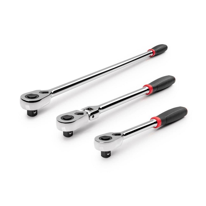 TEKTON SRH99118 1/2 in. Drive Quick-Release Comfort Grip Ratchet Set (3-Piece) | Bigbigmart.com