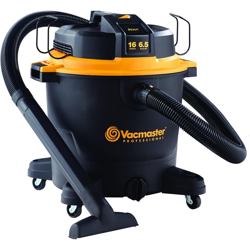 Vacmaster Professional – Wet/Dry Vac, 16 Gallon, Beast Series, 6.5 HP 2-1/2 Hose (VJH1612PF0201), Black | Bigbigmart.com