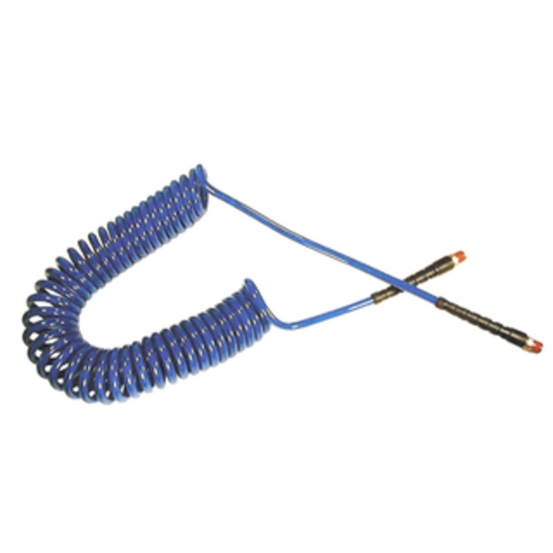 Coilhose Pneumatics Self-Storing Recoil Air Hose, 1/4 Hose ID, 50 ft. Hose Length – PU14-50B-B