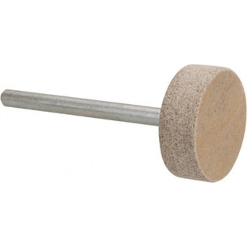 Cratex 3/4 Head Diam x 1/4 Thickness, W201, Cylinder End, Aluminum Oxide Mounted Point Medium Grade, 80 Grit, 17,400 RPM W201A80CXG 1/8 – 67187500