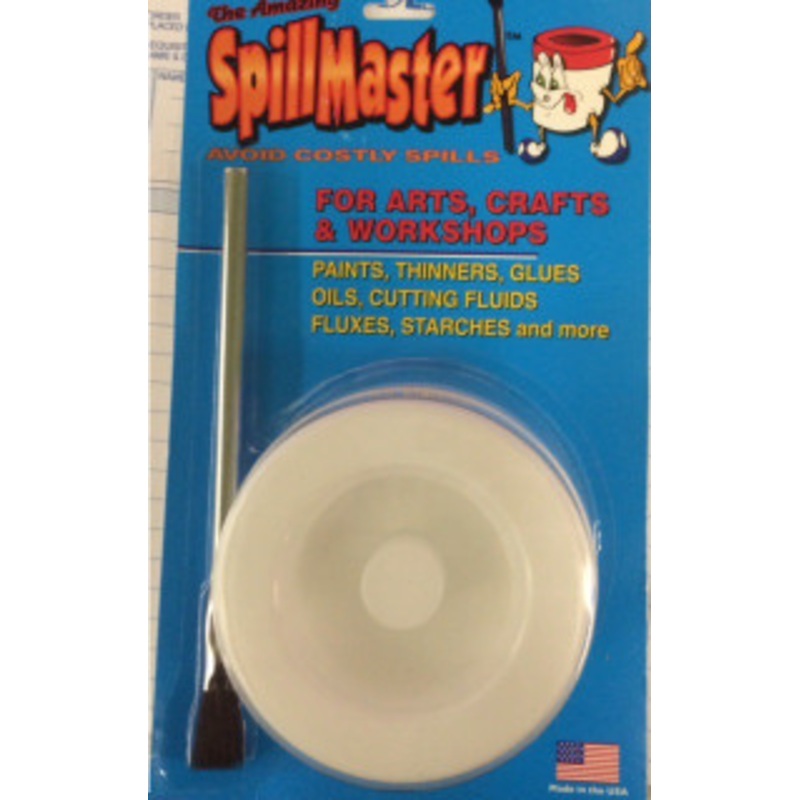 Spillmaster Container, Prevents Spills Even When Turned Upside Down, White Lid – SPM003W
