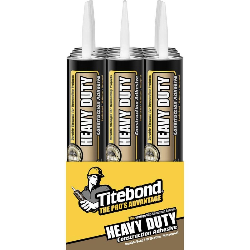 Titebond 5252 28 oz. PROvantage Heavy Duty Construction Adhesive (12-Pack) | Bigbigmart.com