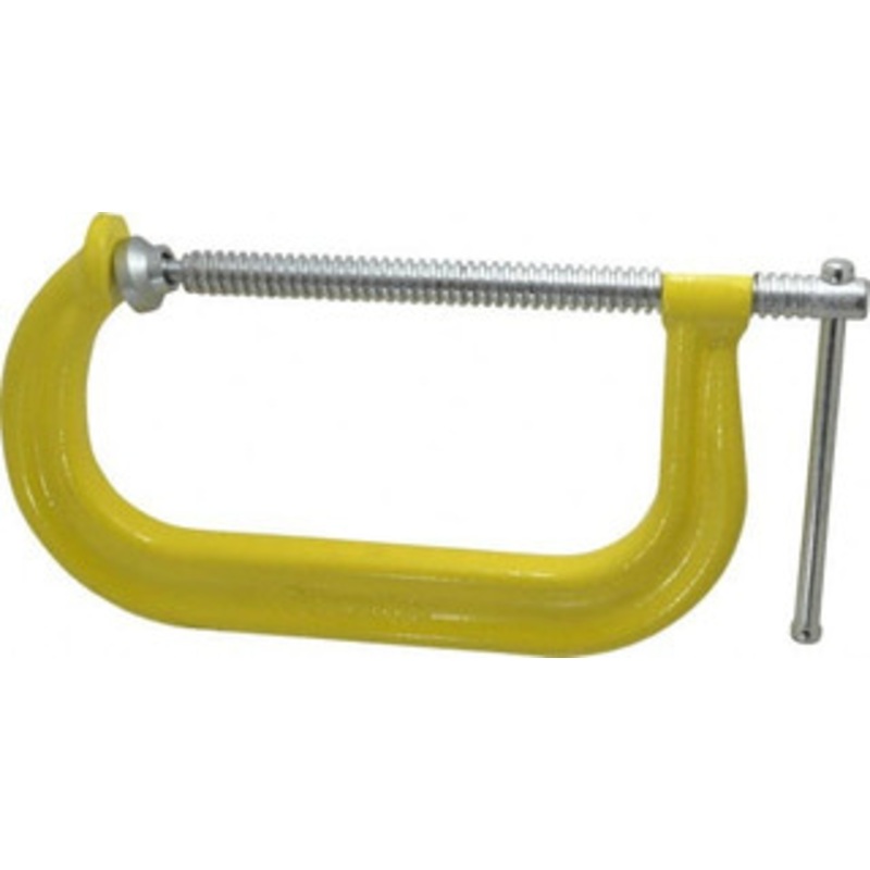 Gibraltar Products Regular-Duty 8 Max Opening, 3-1/4 Throat Depth, Forged Steel Standard C-Clamp 6,900 Lb Capacity, 0 Min Opening, Deep Throat CCM00398-1-YEL – 75679563