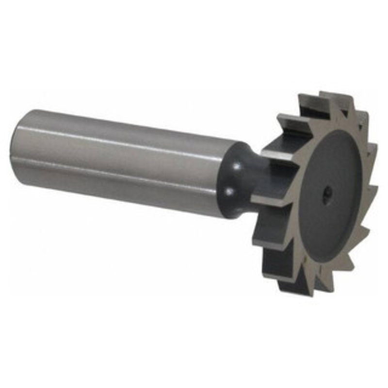 Interstate Straight Tooth Woodruff Key Seat Cutter, HSS, 1-1/4 Diameter, 7/32 Face Width, 2-7/32 OAL – 43-028-0