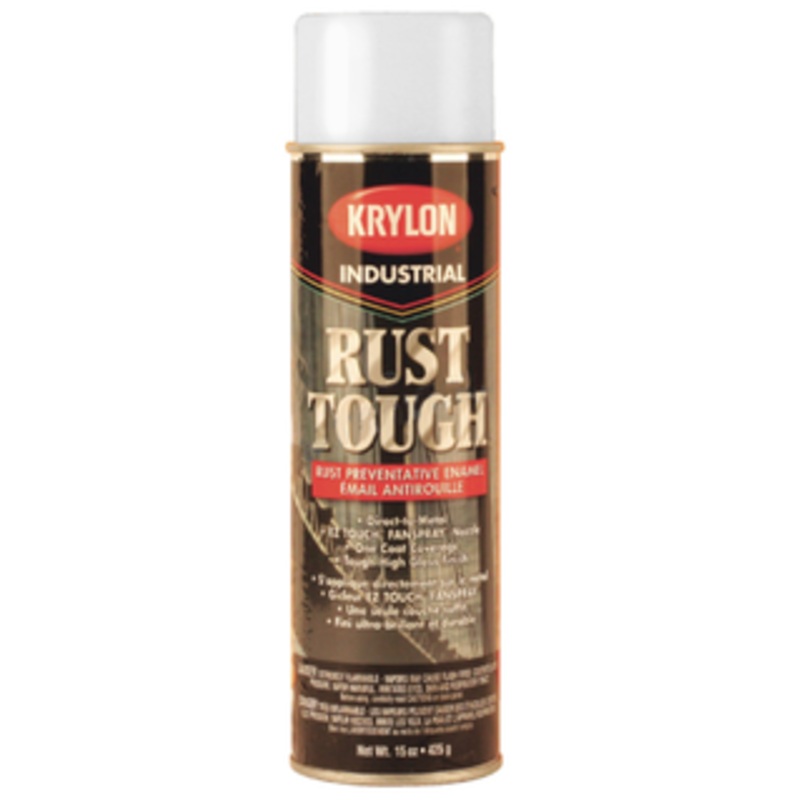 Krylon Rust Tough Paint for Rust Preventative Enamel, Flat White 15 Oz. – 00909