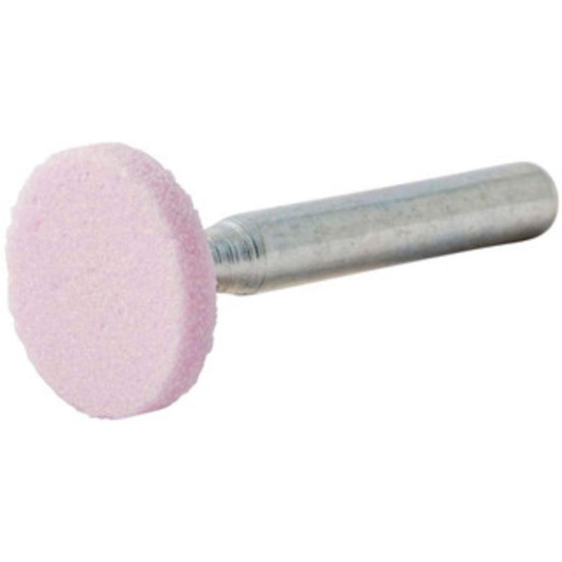 Merit Abrasives Mounted Points, Point Shape Code: W200, Point Shape: Cylinder, Abrasive Material: Aluminum Oxide, Shank Diameter (Inch): 1/8, Head Diameter (Inch): 3/4, Head Thickness (Inch): 1/8 69078645356 – 94254661