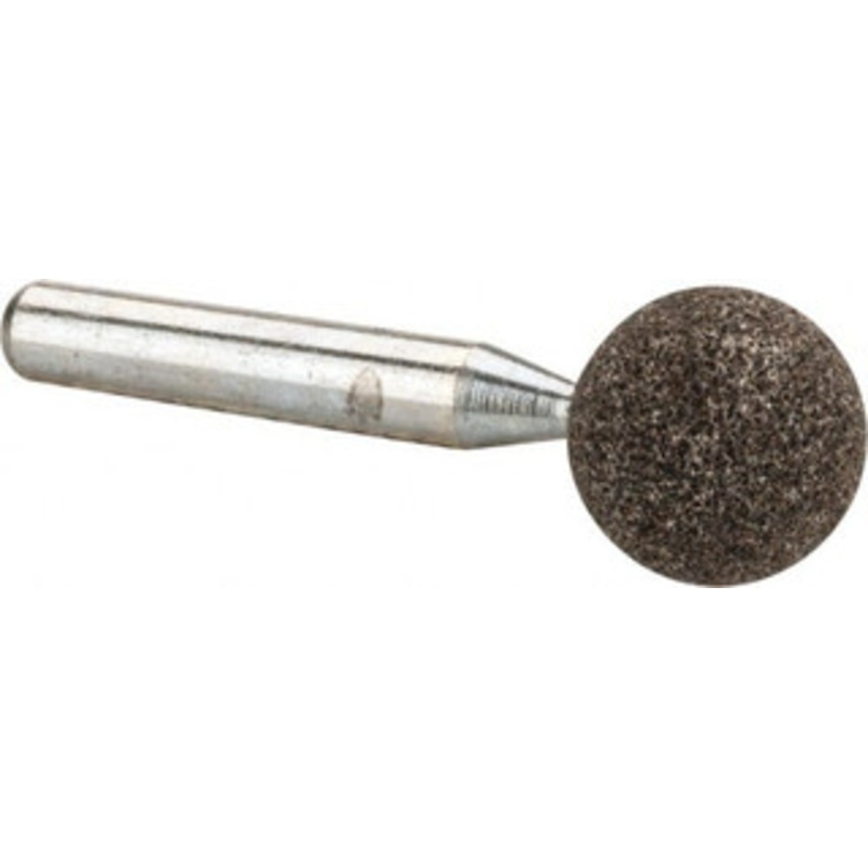 Tru-Maxx 5/8 Head Diam x 1 Thickness, A26, Ball End, Aluminum Oxide Mounted Point Medium Grade, 60 Grit, 48,980 RPM 66253291682 – 89677686