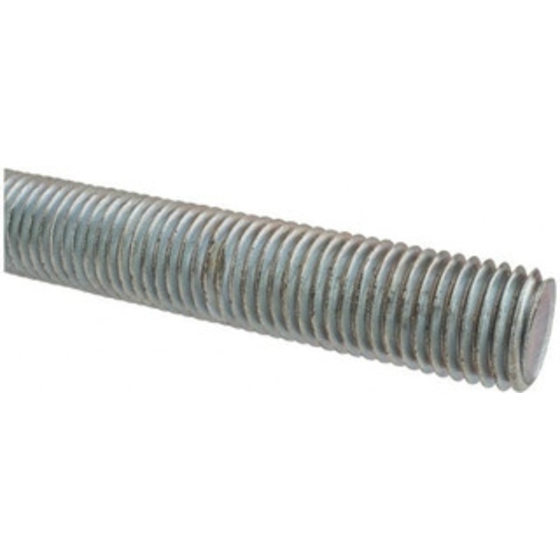 Made in USA 1-8 x 2 ft. Low Carbon Steel Threaded Rod Right Hand Thread, Oil Finish, UNC 01162 – 04352944