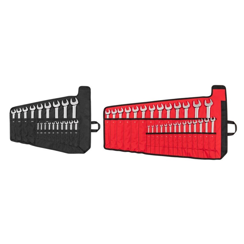 TEKTON WCB94303 1/4 – 1-1/4 in., 6-32 mm Combination Wrench Set with Pouch (46-Piece) | Bigbigmart.com