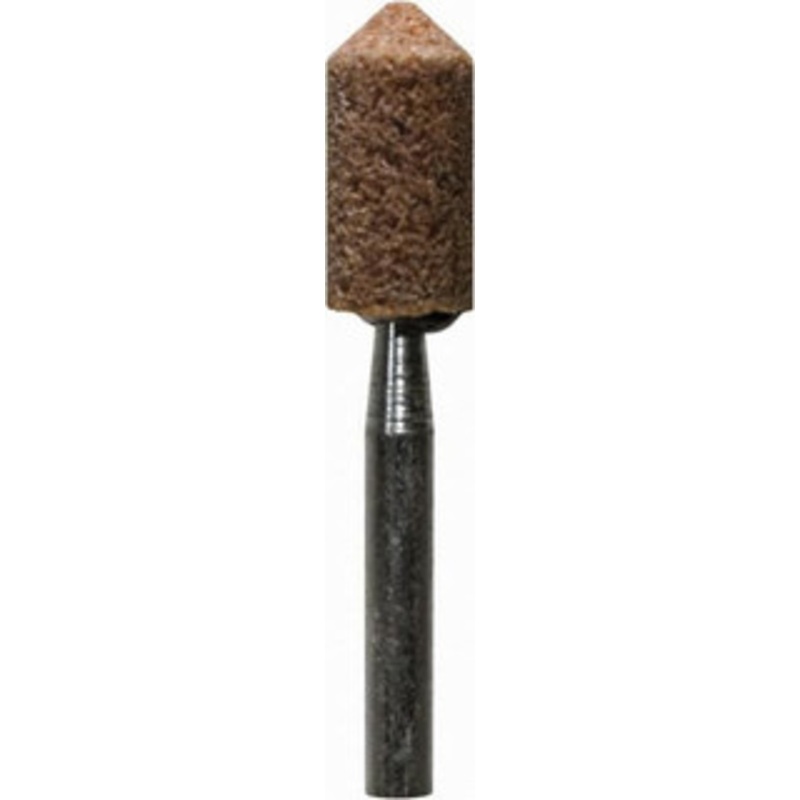 Tru-Maxx 1/4 Head Diam x 1/2 Thickness, B54, Pointed End, Aluminum Oxide Mounted Point Burnt Orange, Medium Grade, 60 Grit, 60,000 RPM TM-GPB54O – 69699080