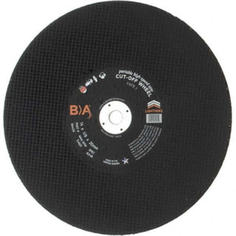 Value Collection 14 x 1/8, 20mm Hole Aluminum Oxide Cutoff Wheel 5,460 Max RPM BD-KP9328 – 43581040