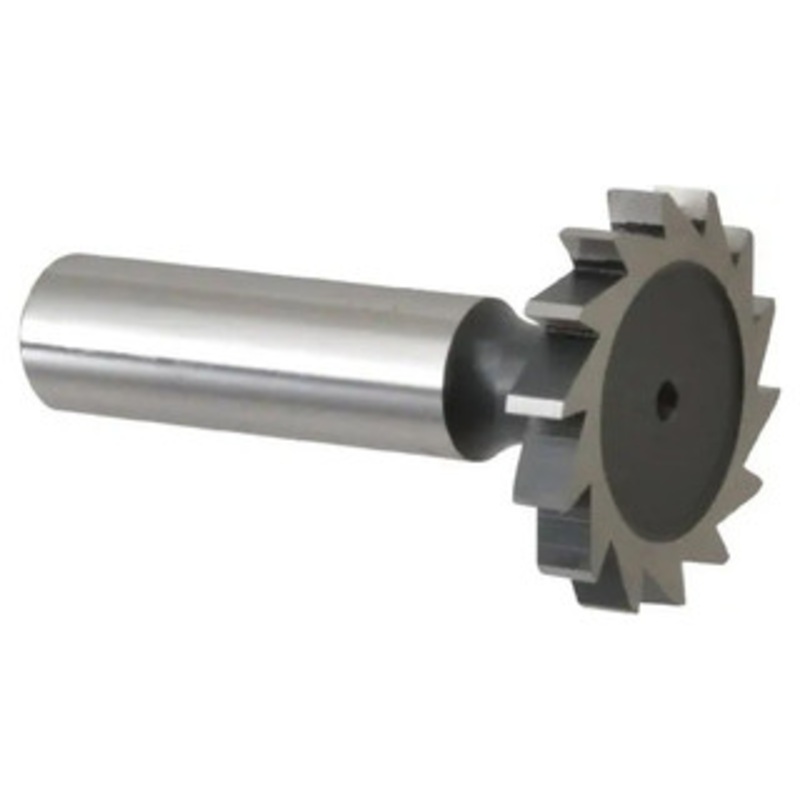 Interstate Straight Tooth Woodruff Key Seat Cutter, M42 Cobalt, 1-1/4 Diameter, 3/16 Face Width, 2-3/16 OAL – 43-064-5