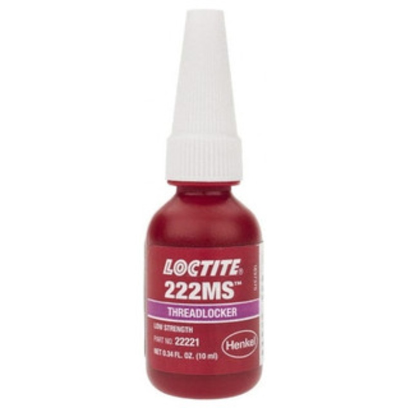 Loctite Low Strength Liquid Threadlocker #222MS, 10 mL – 62-821-4