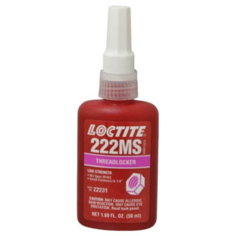 Loctite Low Strength Liquid Threadlocker #222MS, 50 mL – 62-822-2