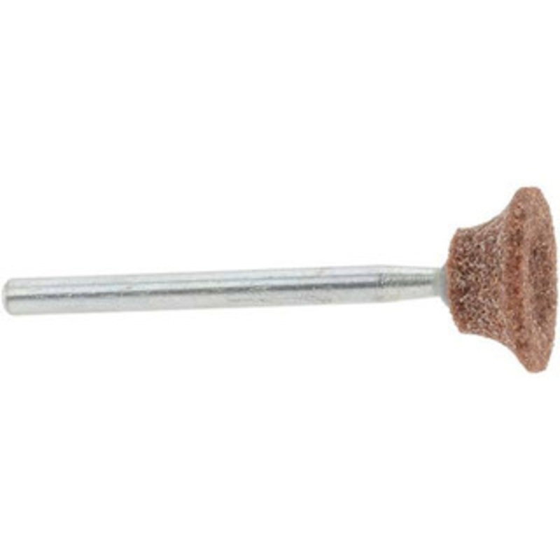 Norton 1/2 Head Diam x 1/4 Thickness, B82, Inverted Cone Cupped End, Aluminum Oxide Mounted Point Medium Grade 61463624438 – 75110221