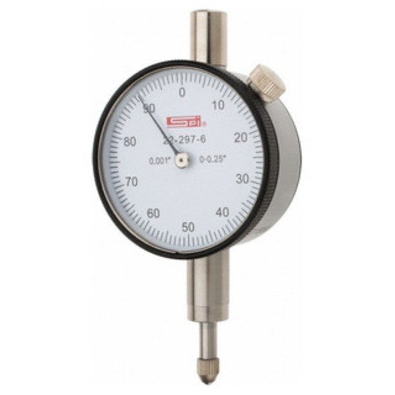 SPI Deluxe Dial Indicator, AGD Group 1, 0.250 Range, 0-100 Reading – 22-297-6