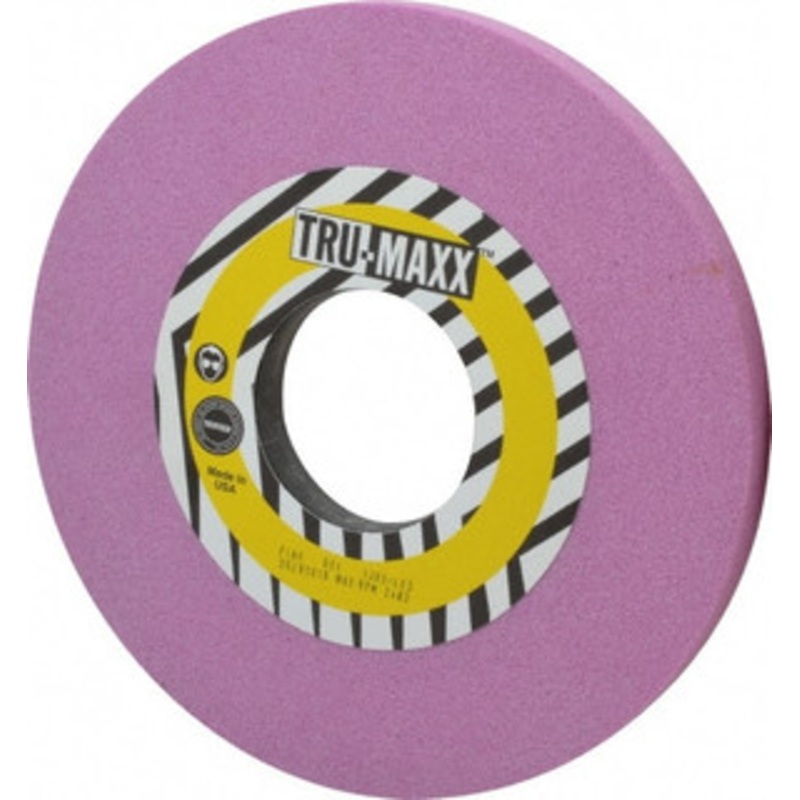 Tru-Maxx 10 Diam x 3 Hole x 3/4 Thick, I Hardness, 60 Grit Surface Grinding Wheel Aluminum Oxide, Type 1, Medium Grade, 2,483 Max RPM, Vitrified Bond, No Recess T1-10P31298-T – 06291819