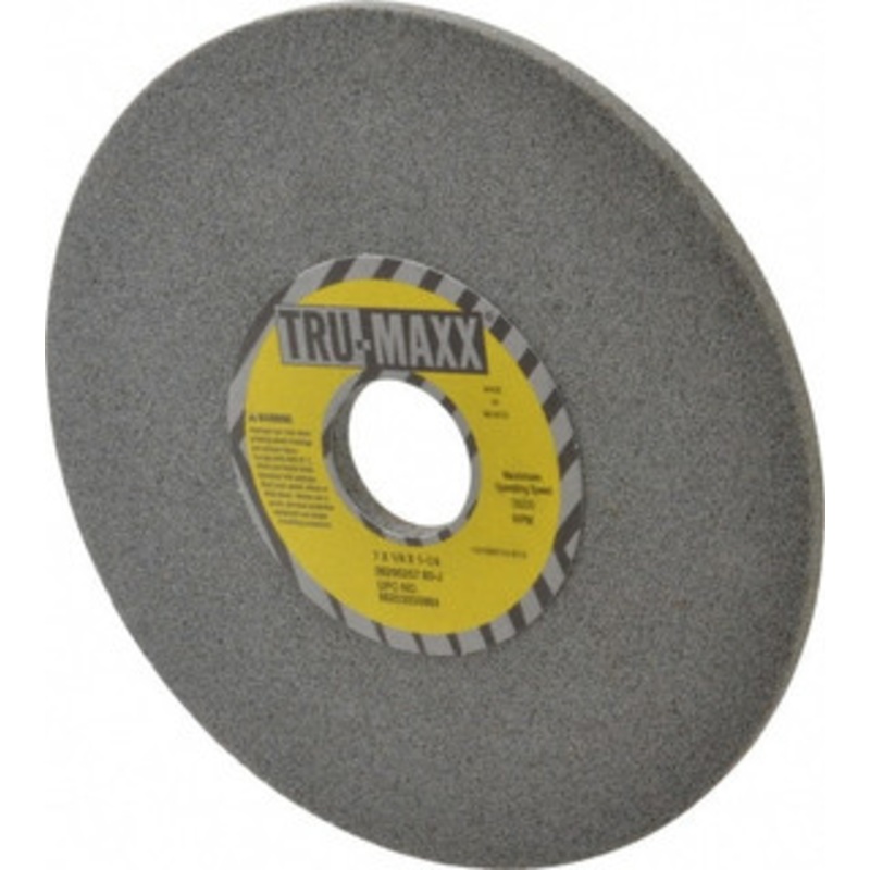 Tru-Maxx 7 Diam x 1-1/4 Hole x 1/4 Thick, J Hardness, 60 Grit Surface Grinding Wheel Aluminum Oxide, Type 1, Medium Grade, 3,600 Max RPM, Vitrified Bond, No Recess 66253255864 – 06295257