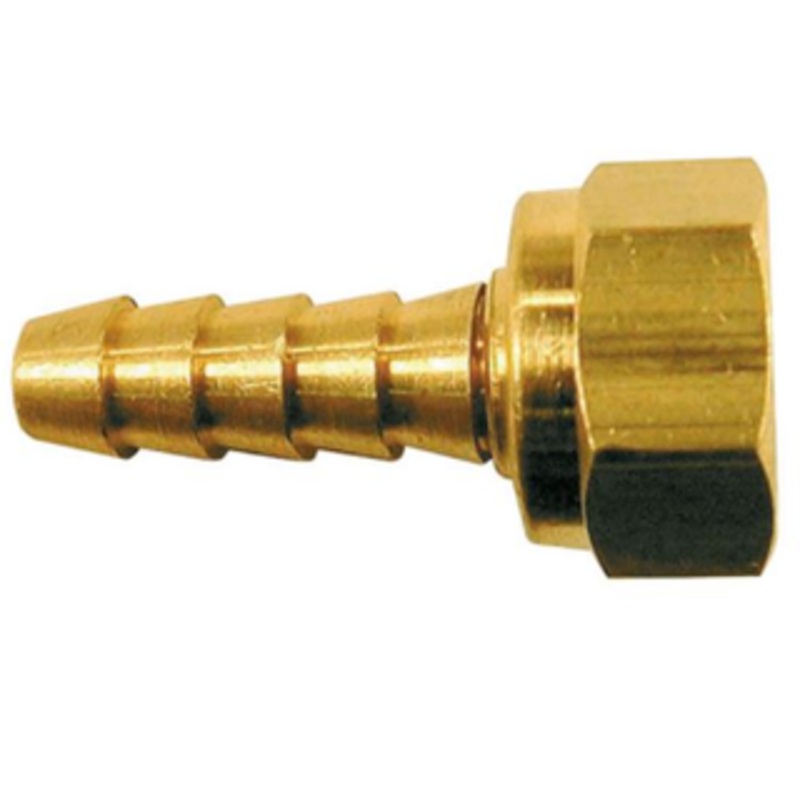 Coilhose Pneumatics Swivel Brass Hose Barb, 3/8 Female Hose ID – F0606