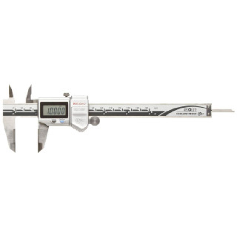 Mitutoyo Digimatic Caliper 500-735-10, Inch/Metric, 0-6 w/ SPC output & Standard ID/Carbide OD Jaws – 11-822-4