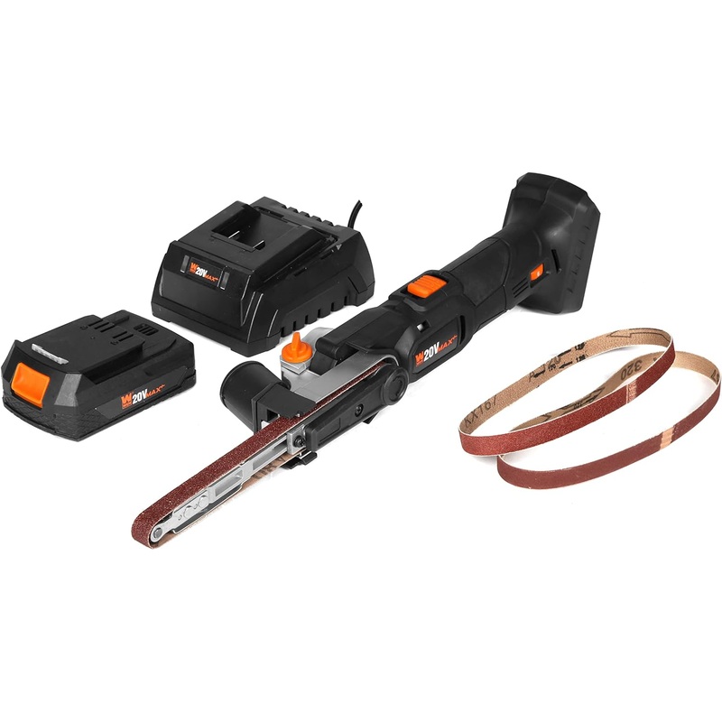 WEN Cordless Detail File Sander, Variable Speed with 20V Max 2.0 Ah Lithium-Ion Battery and Charger (20437) | Bigbigmart.com